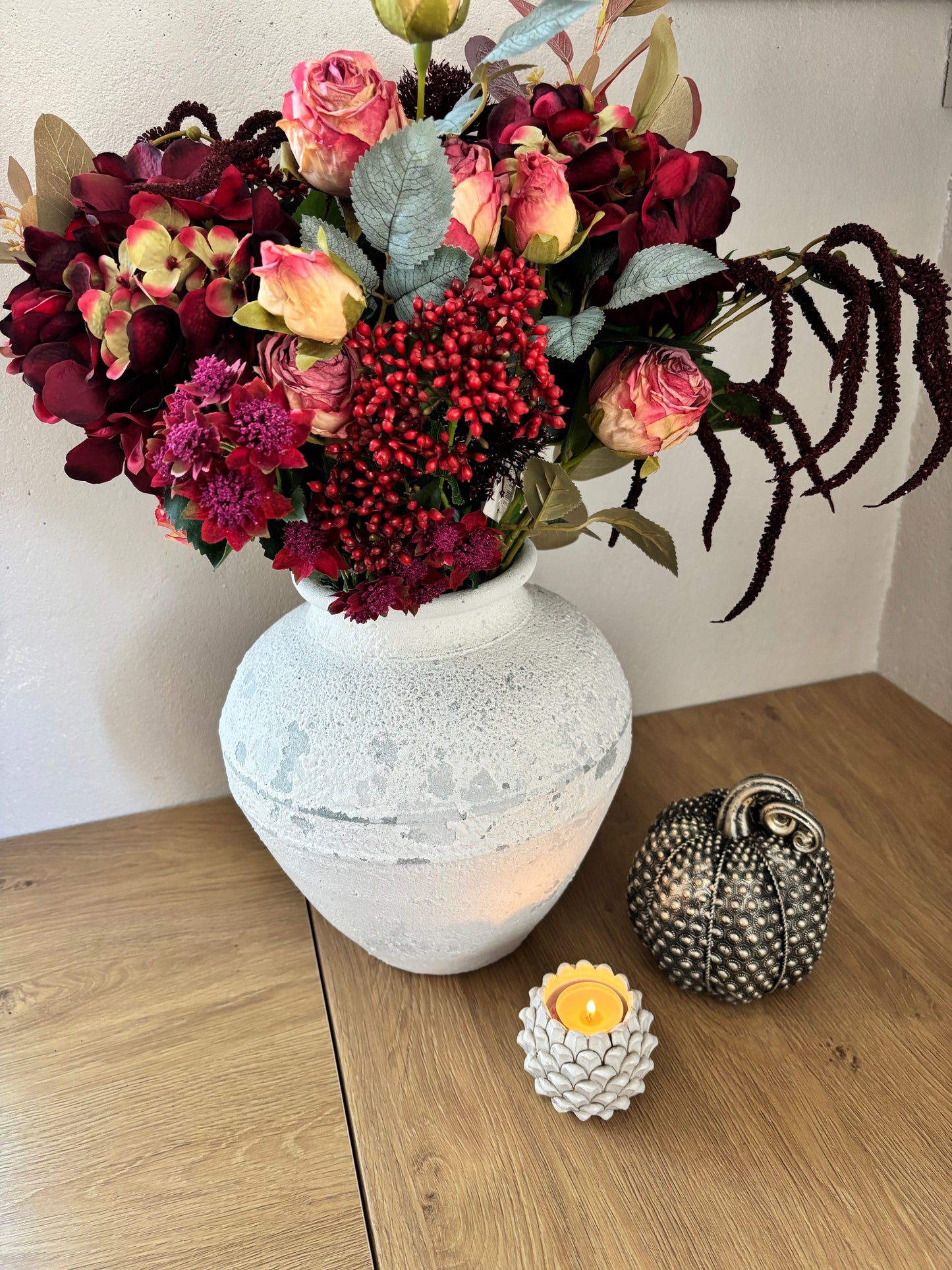 Burgundy Faux Bouquet