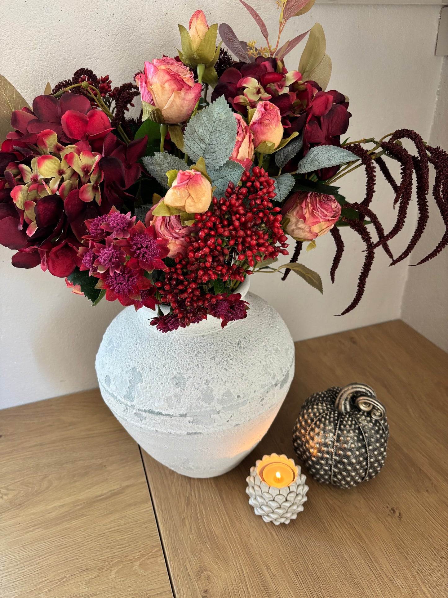 Burgundy Faux Bouquet