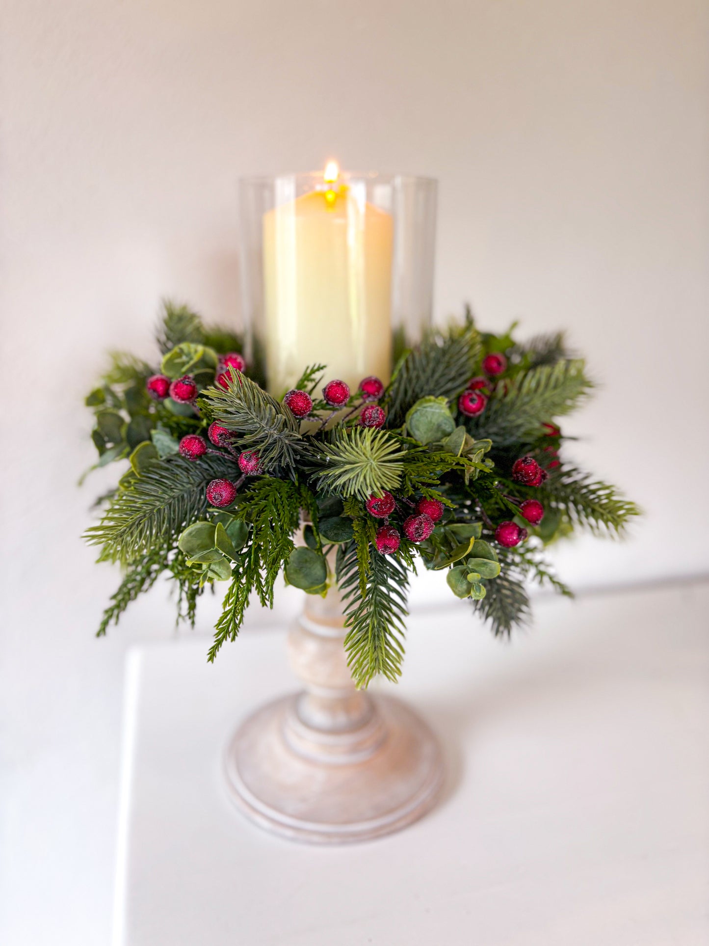 Christmas Candle Centrepiece
