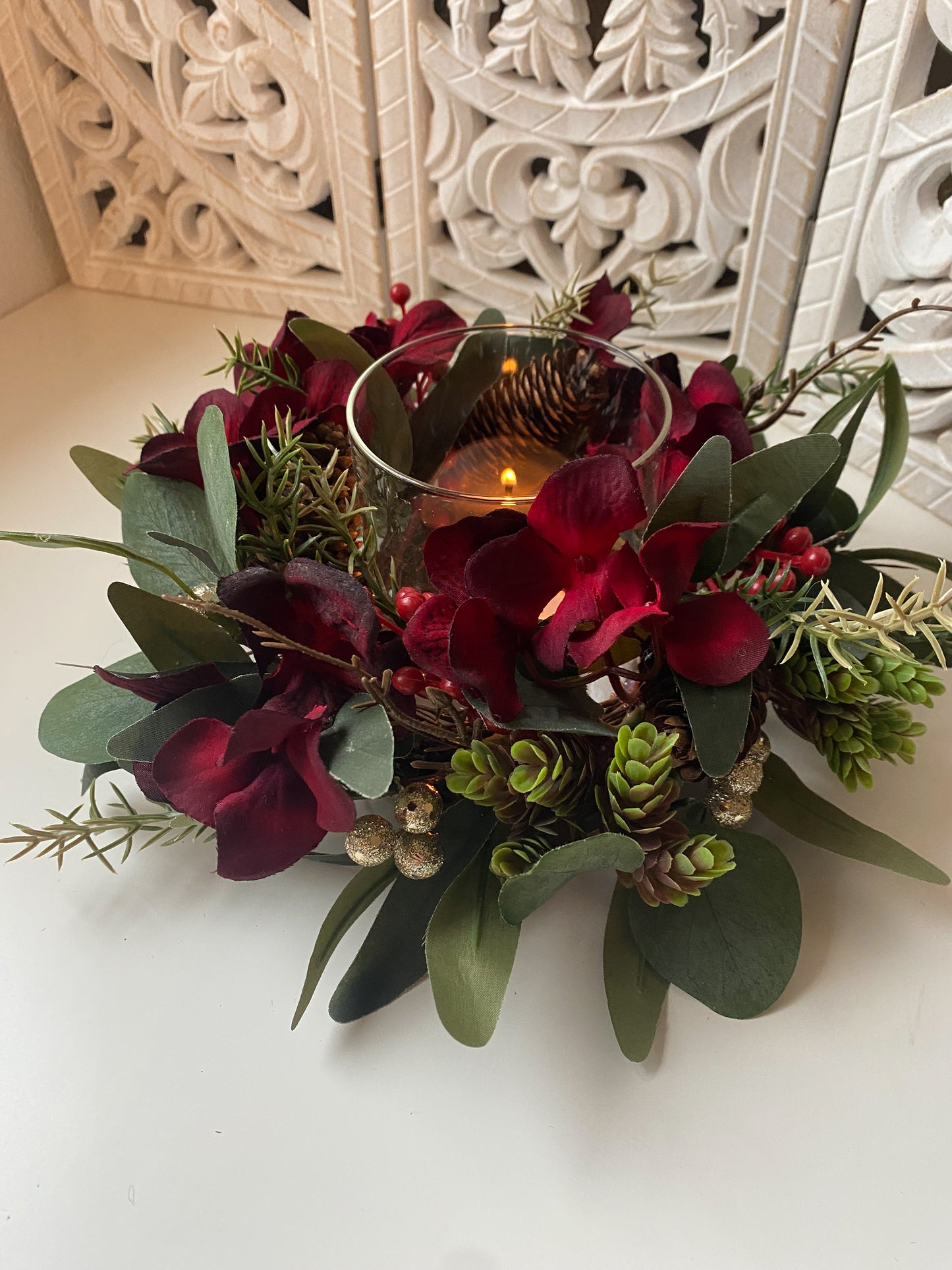 Christmas Candle holder Arrangement