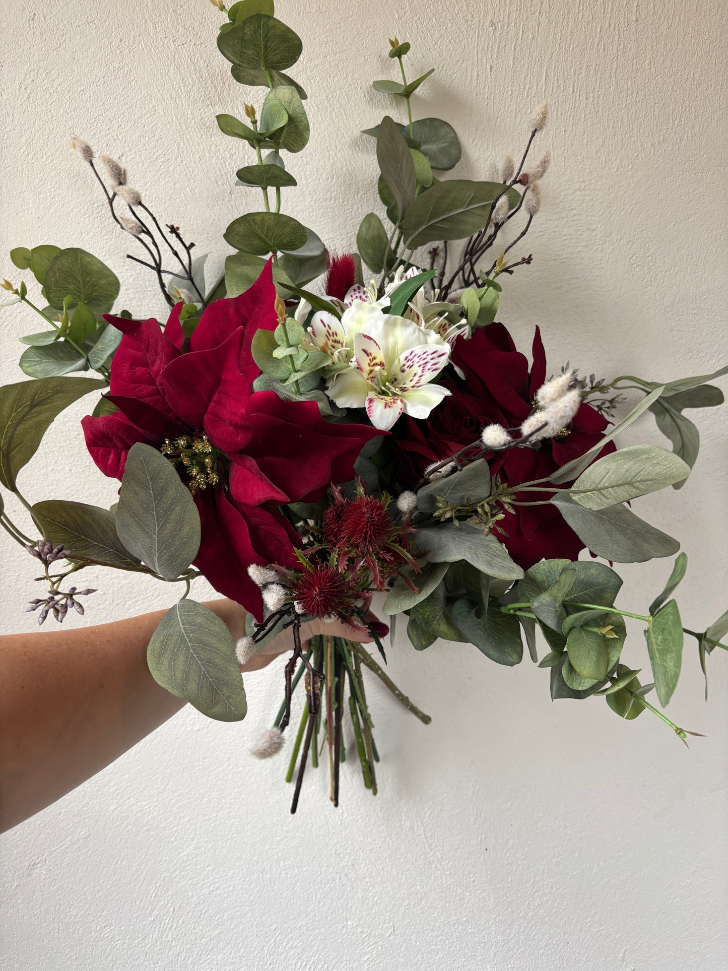 Christmas Poinsettia Bouquet
