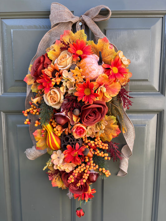 Autumn Swag Wreath