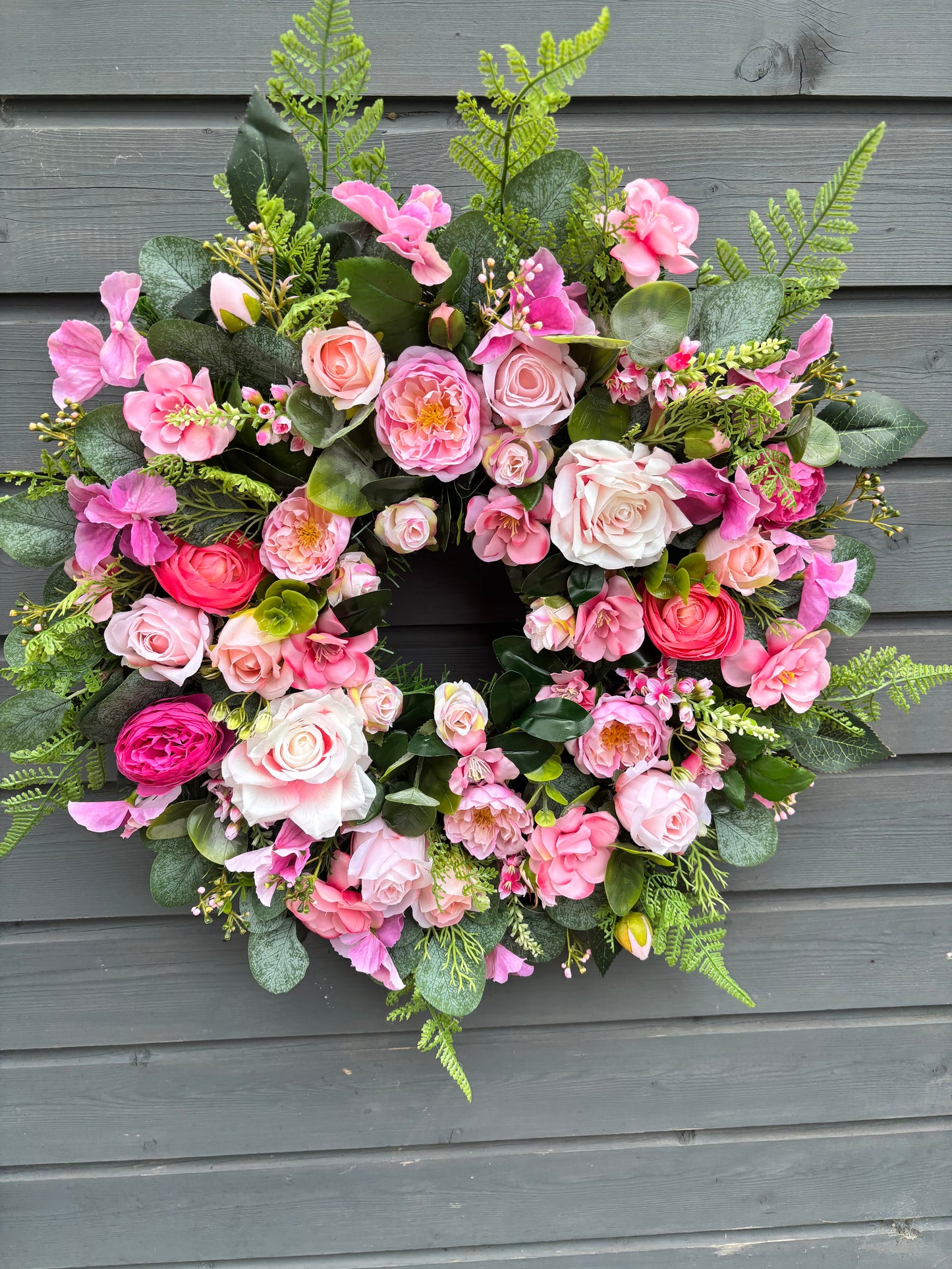 Pink Floral Wreath