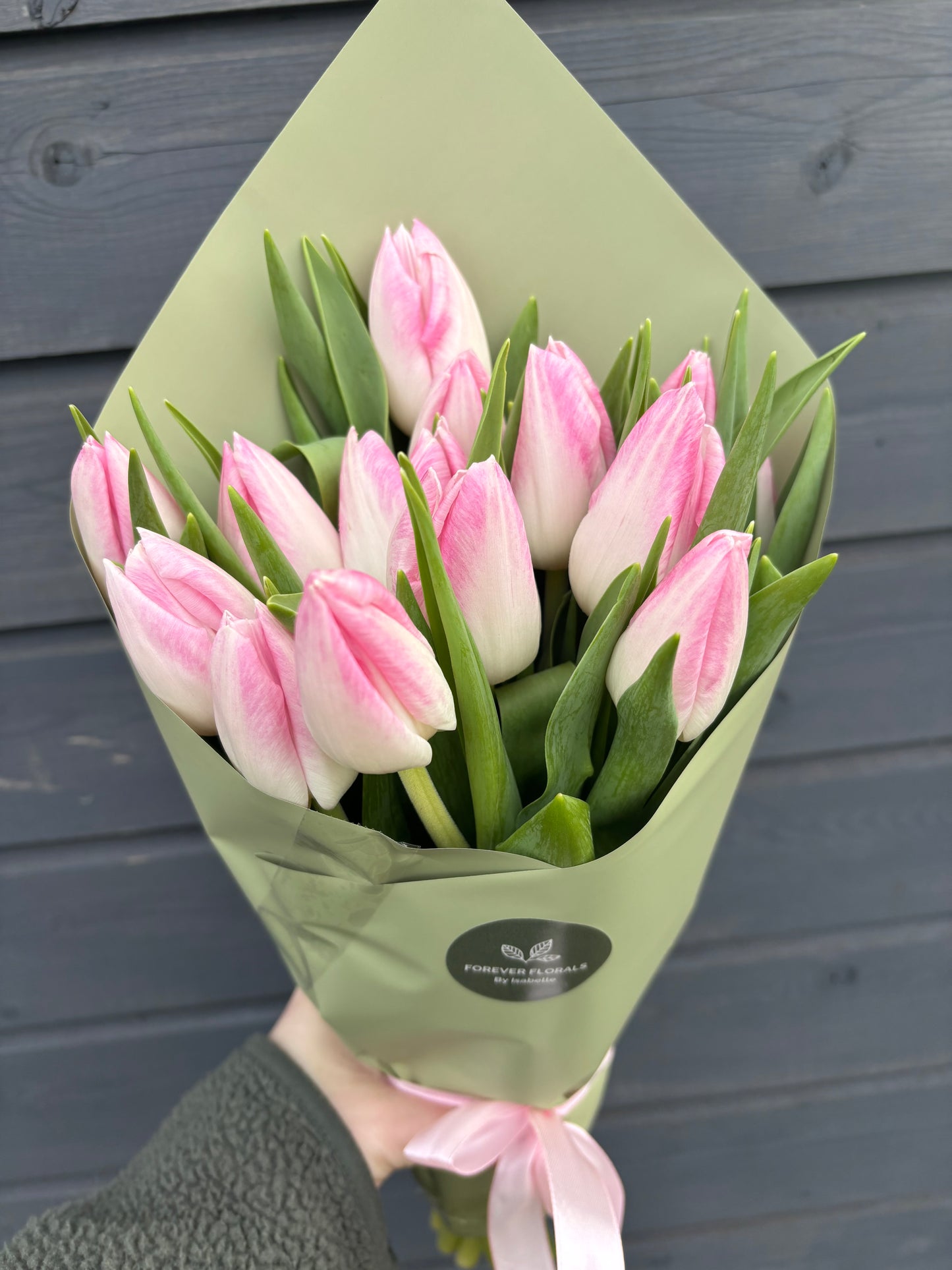 Pink Tulips Bunch
