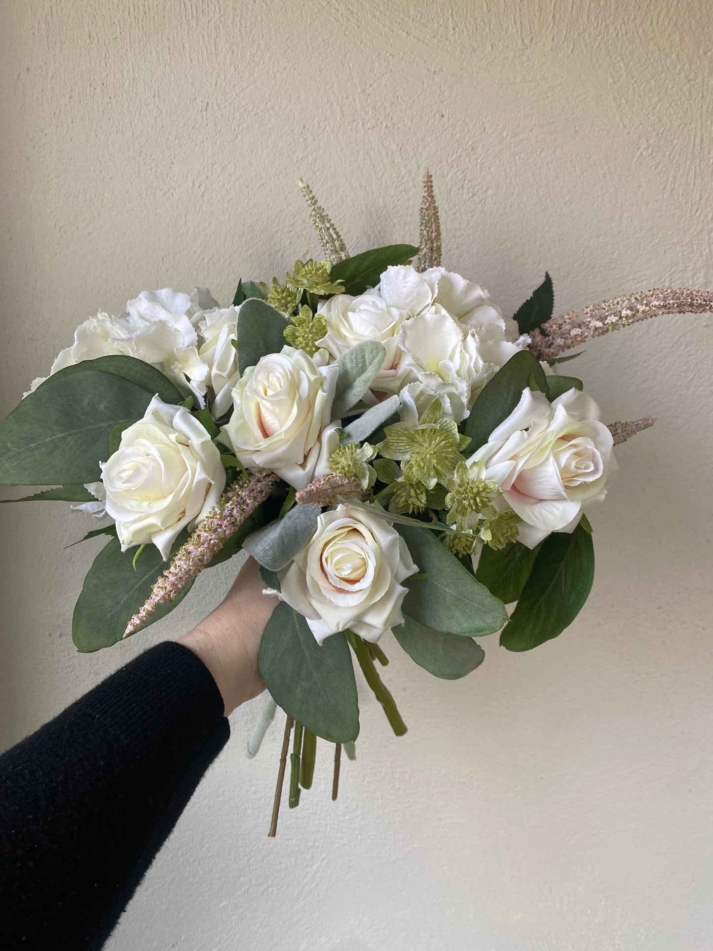 Ivory & Pale Pink Wedding Bouquet