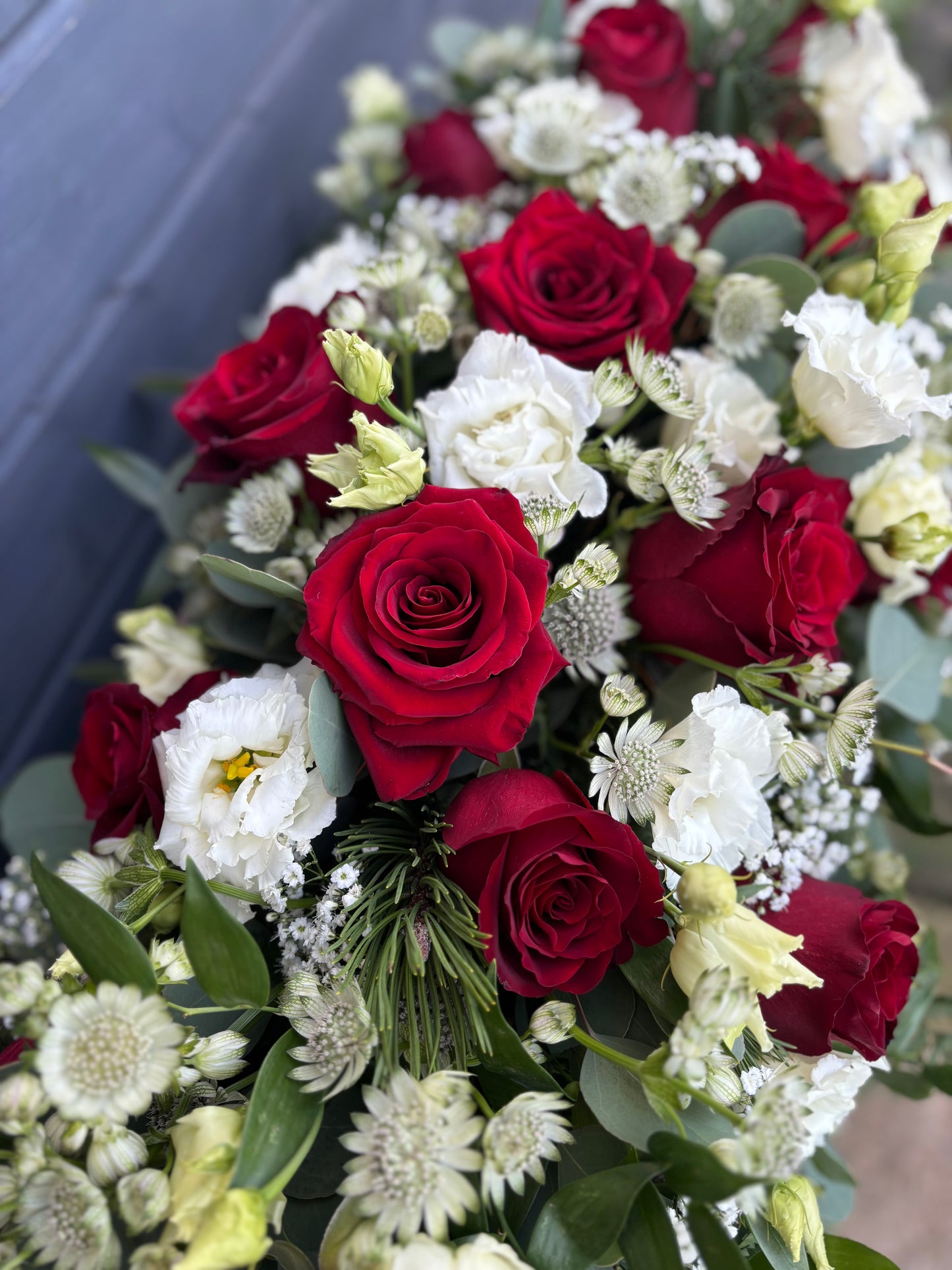 Christmas Wedding Flower Spray