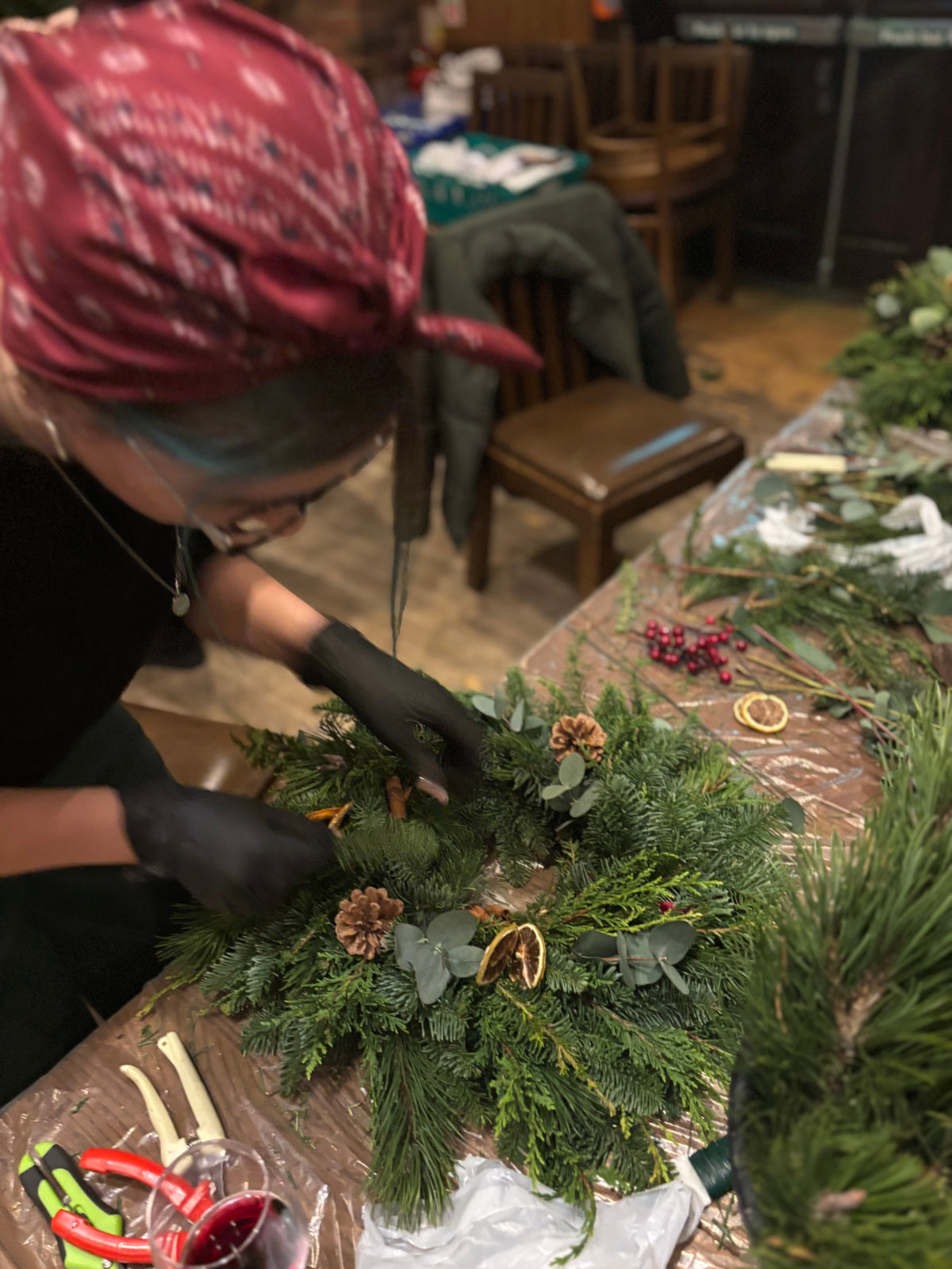 Fresh Christmas Wreath Workshop - Thurs 3rd December
