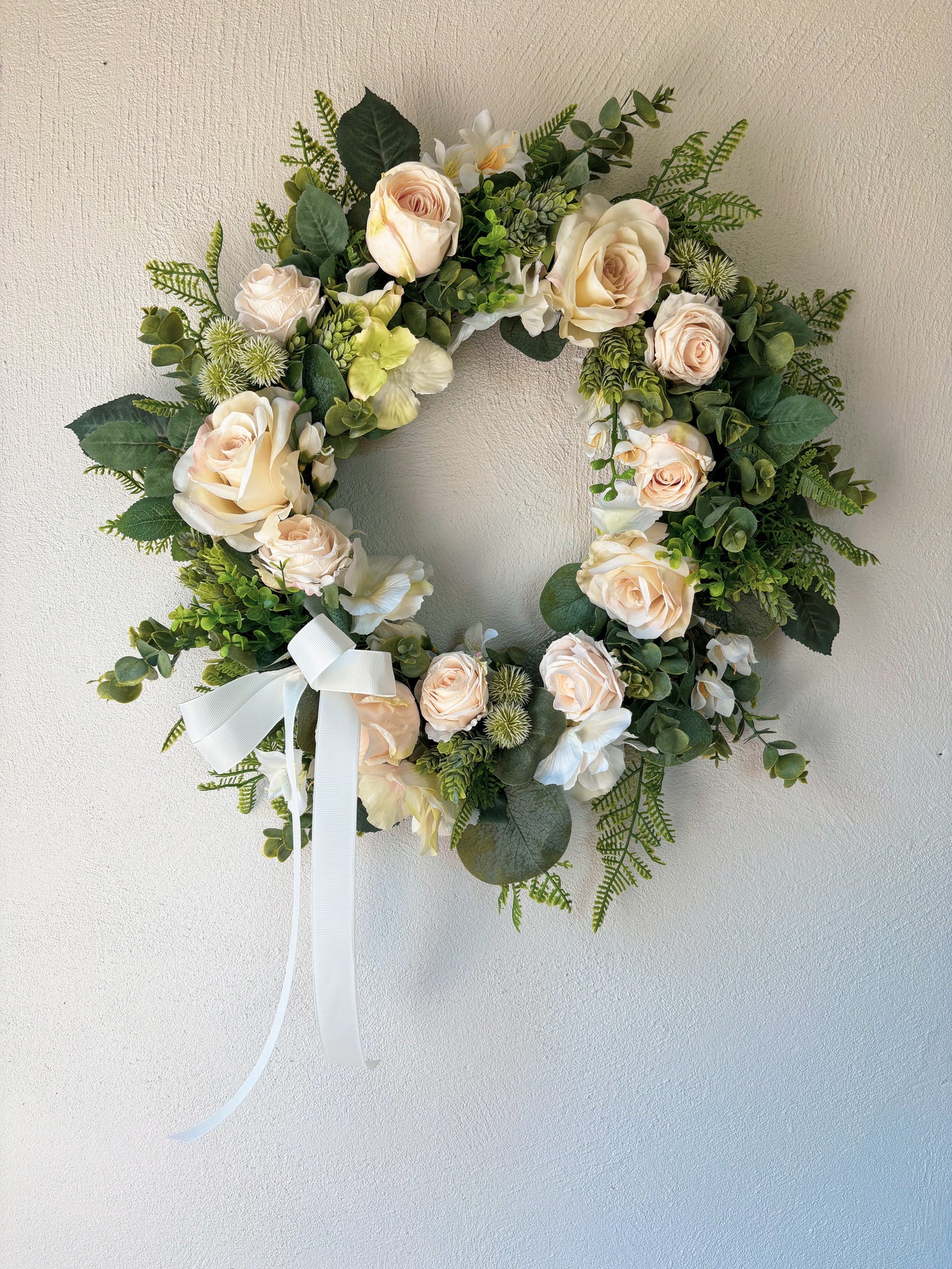 Ivory & Green Wreath