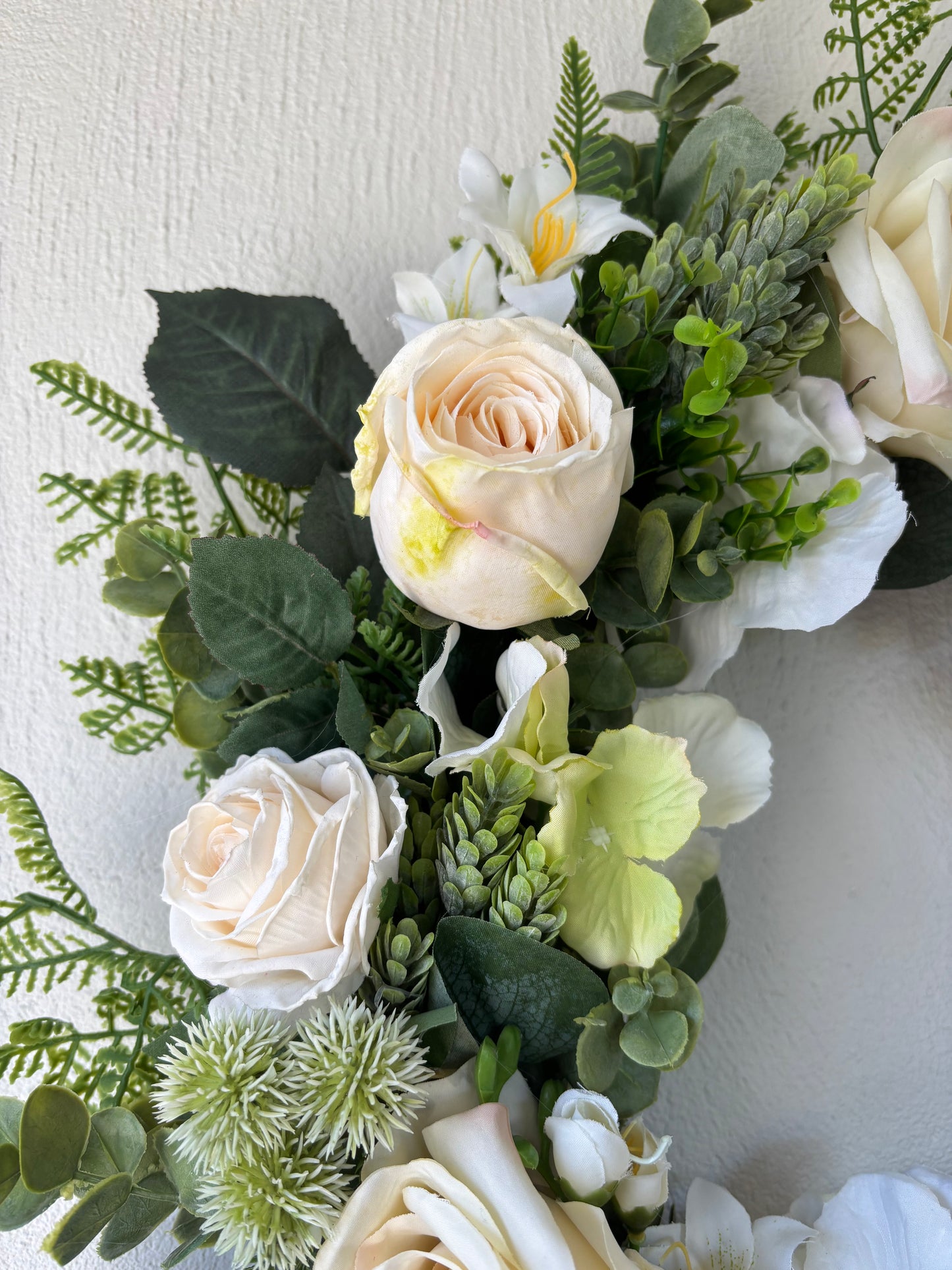 Ivory & Green Wreath