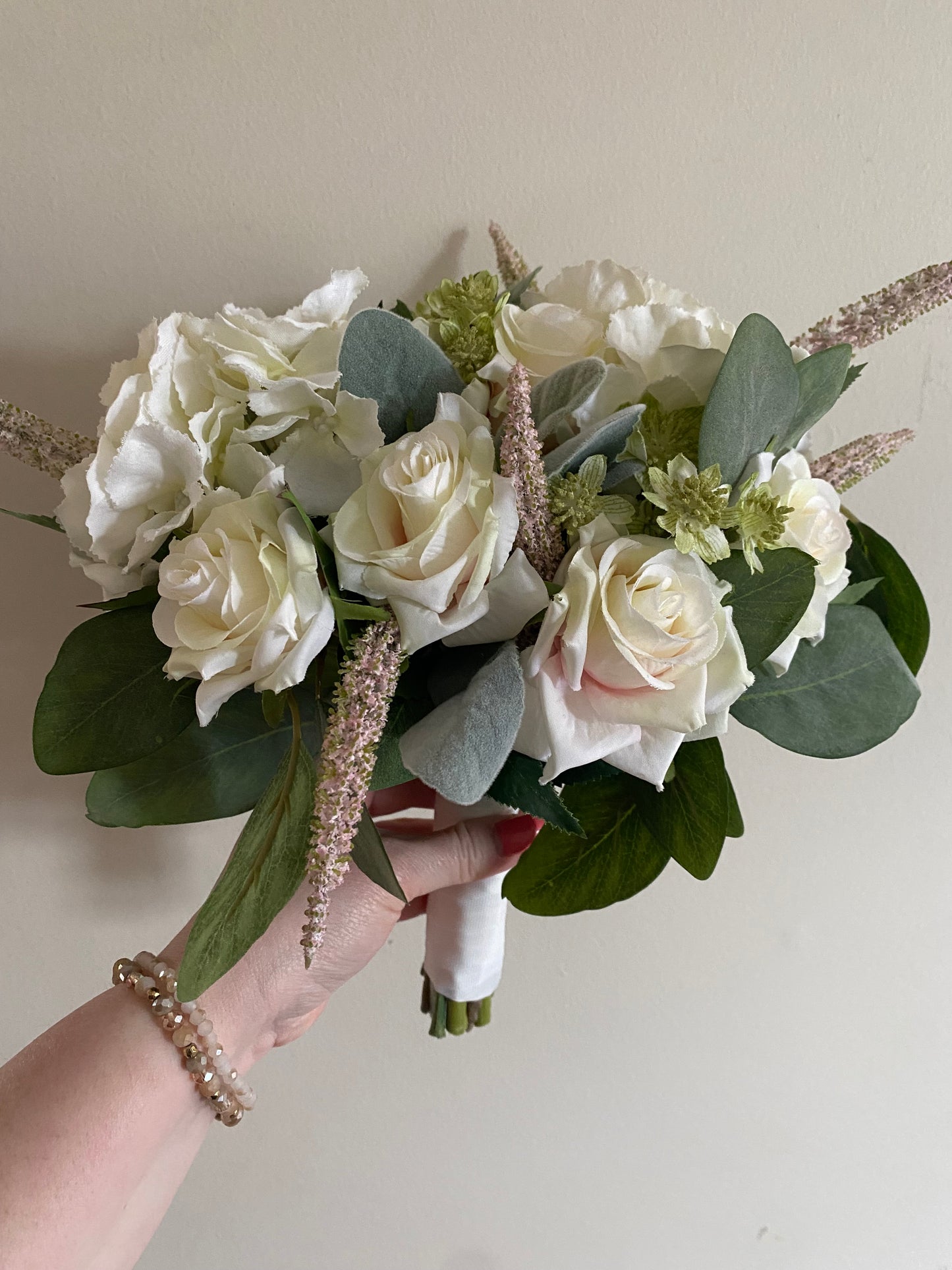 Ivory & Pale Pink Wedding Bouquet