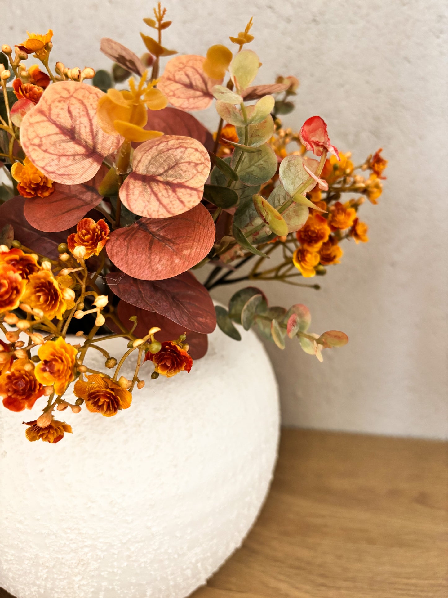 Faux Autumn arrangement Inc. Vase