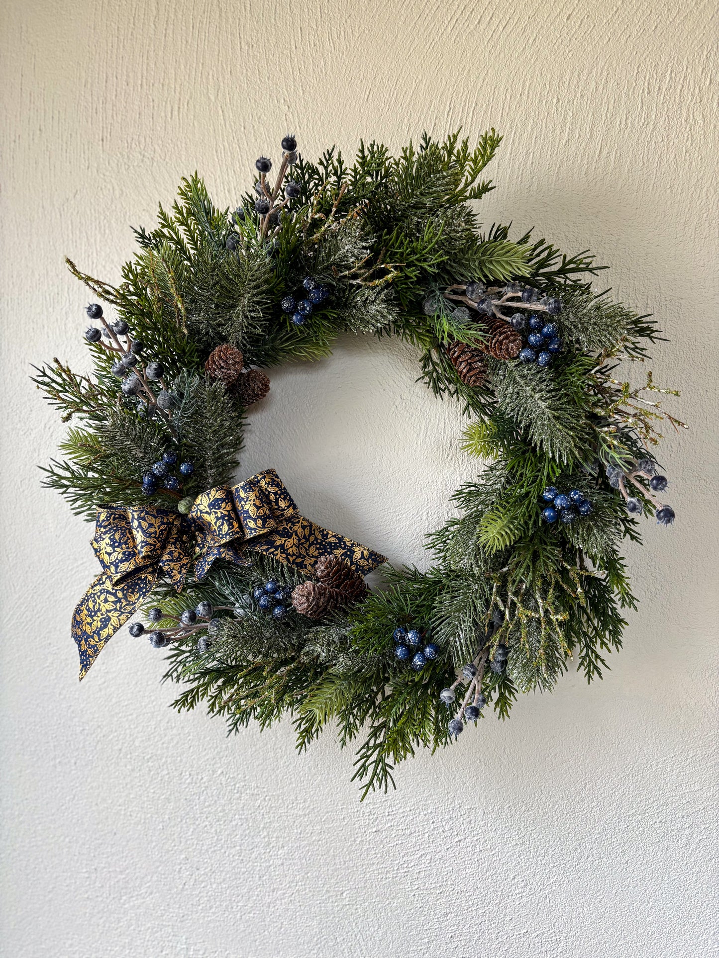 Blueberry Christmas Wreath