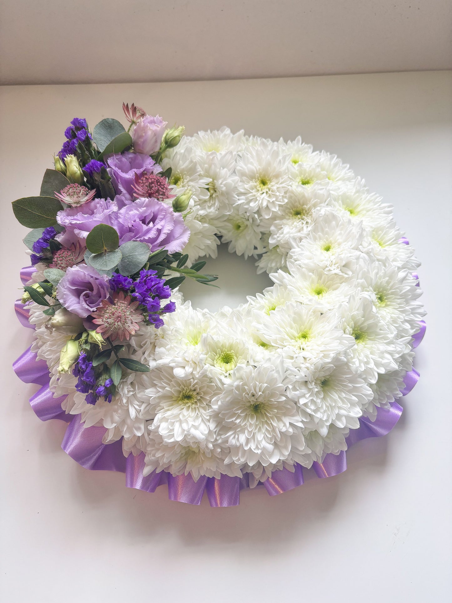 Grave Wreath with Ribbon