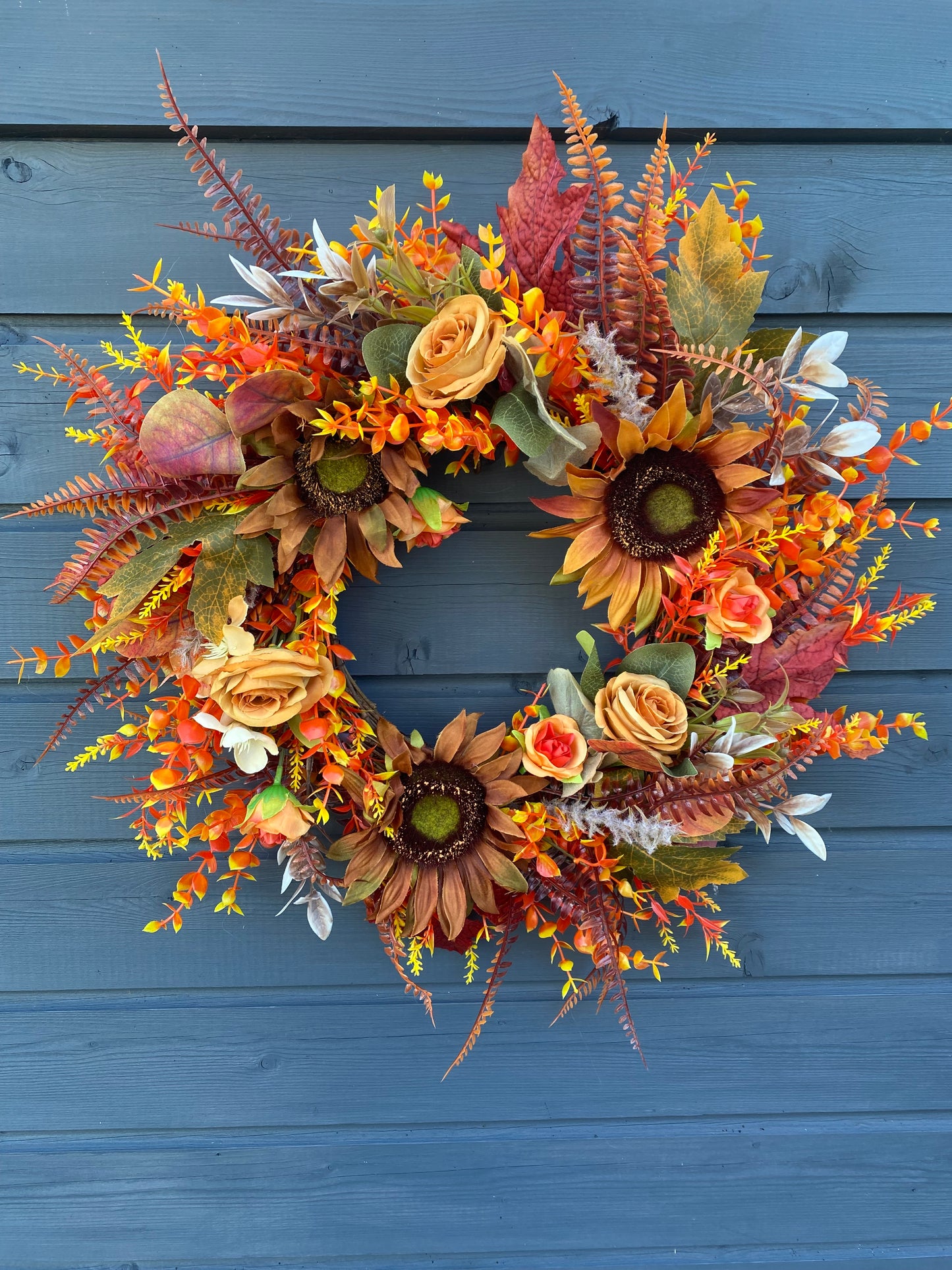 Sunflower Autumn Wreath