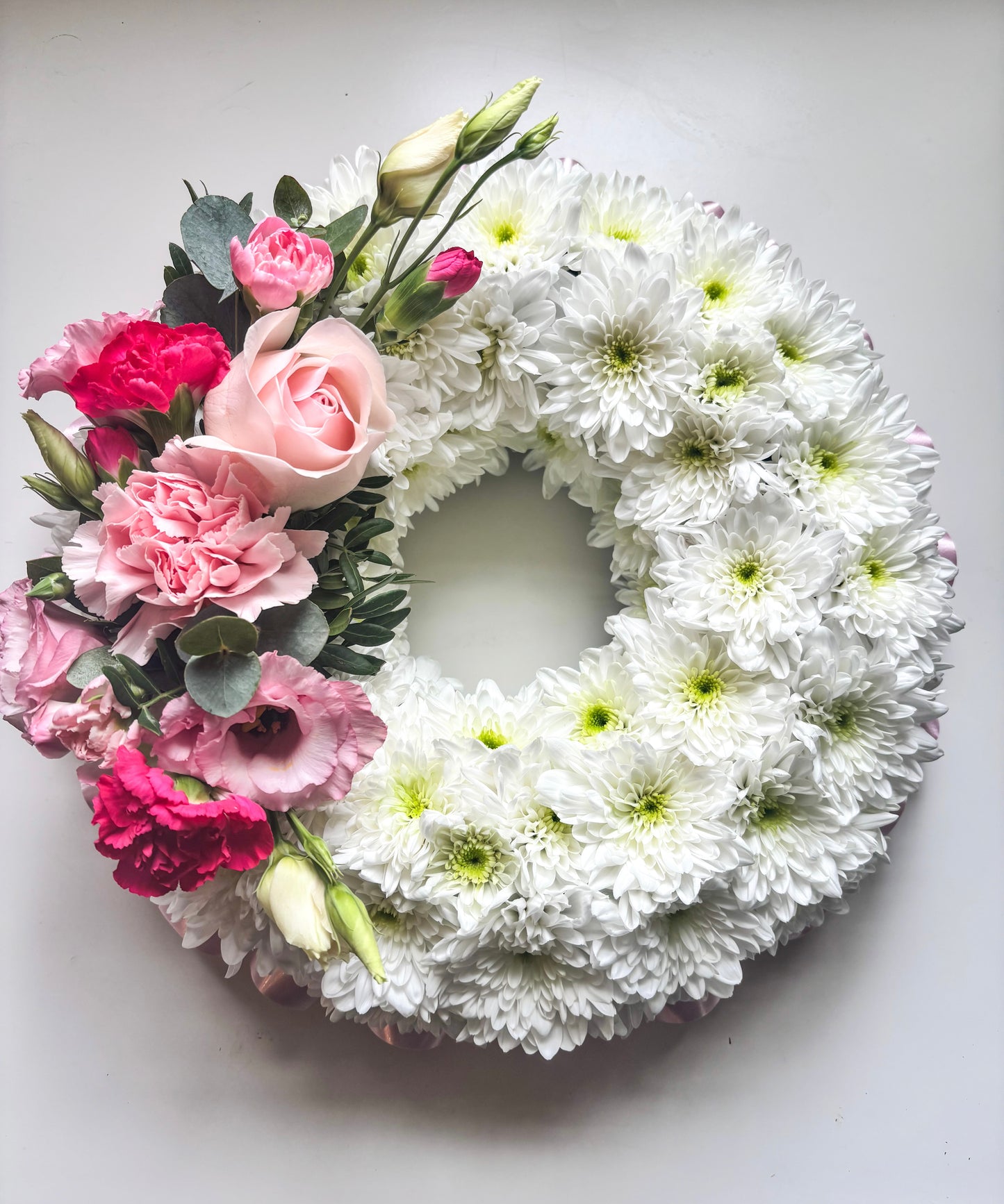 Grave Wreath with Ribbon