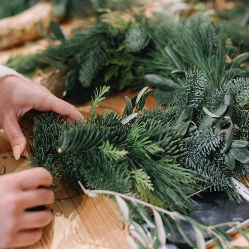 Fresh Christmas Wreath Workshop - Thurs 4th December