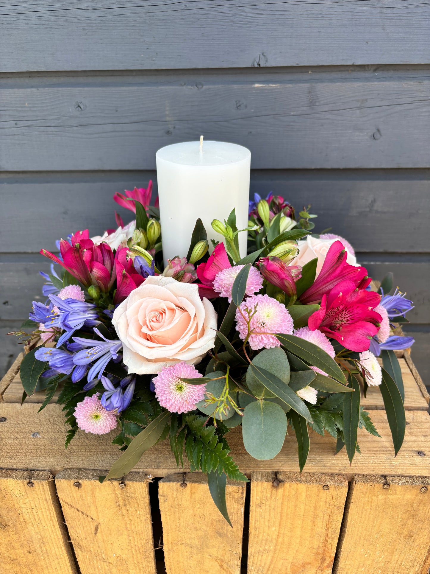 Floral Candle Centrepiece