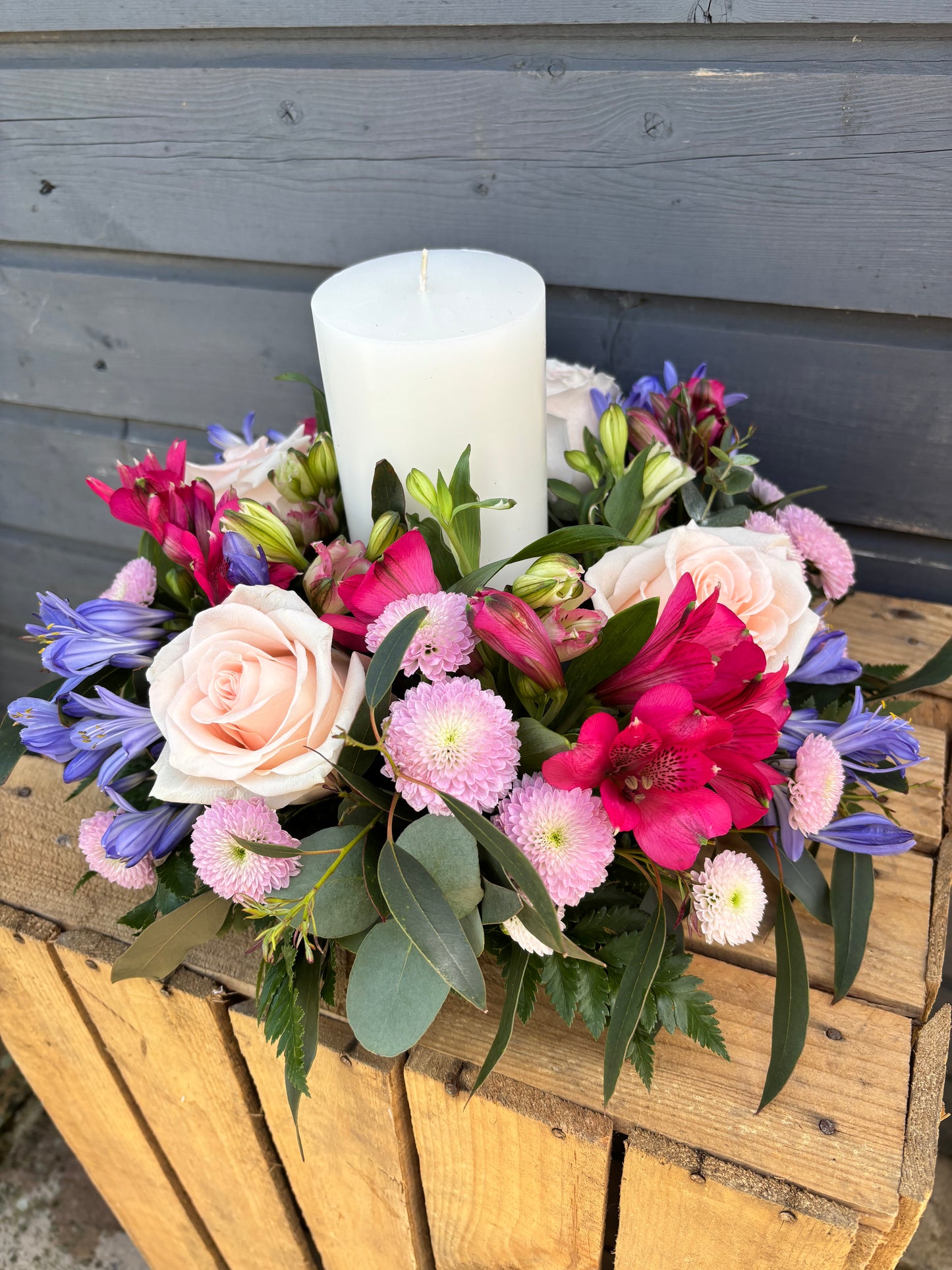 Floral Candle Centrepiece