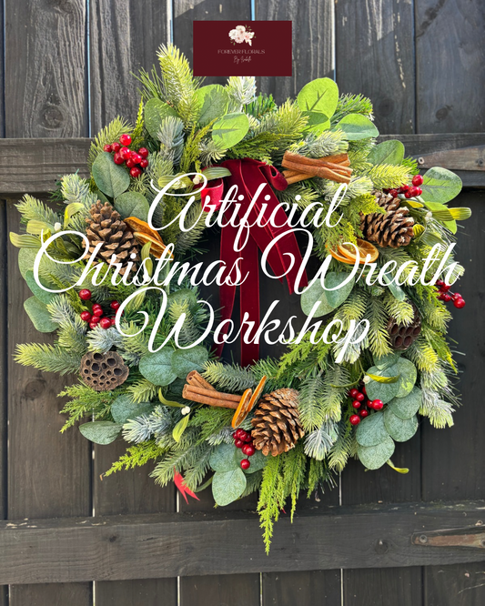 Artificial Christmas Wreath Workshop - SATURDAY 29th November