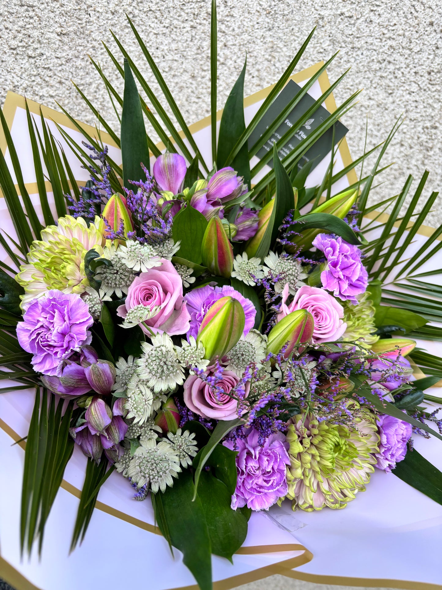 Lilac Lilies Bouquet