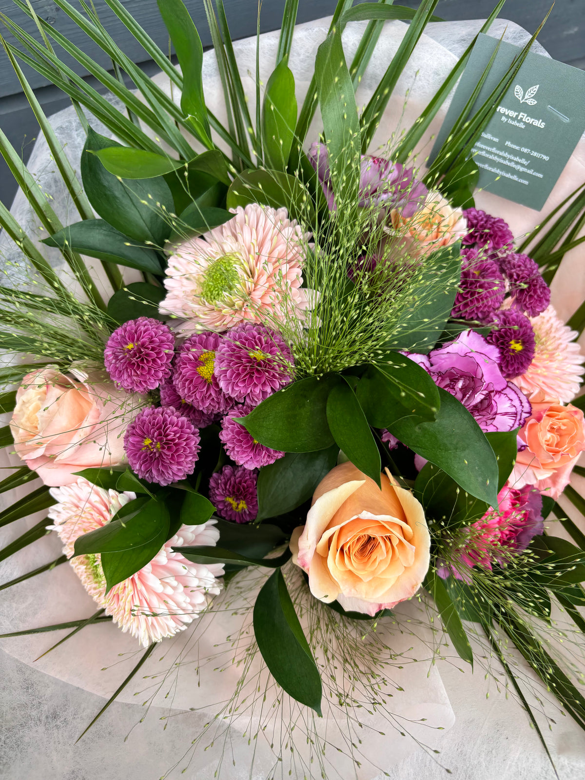 Coral & Plum Bouquet