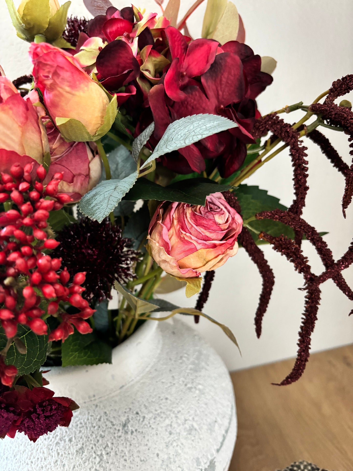 Burgundy Faux Bouquet