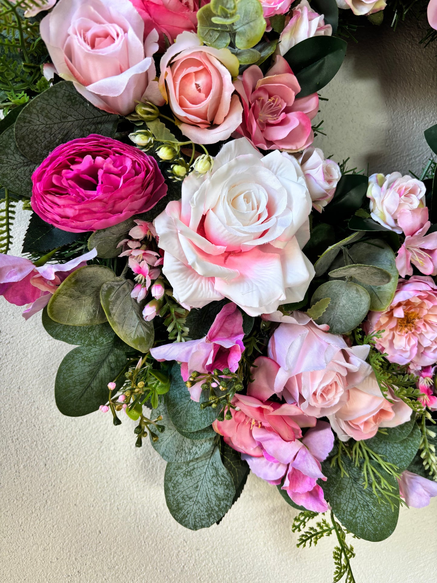 Pink Floral Wreath