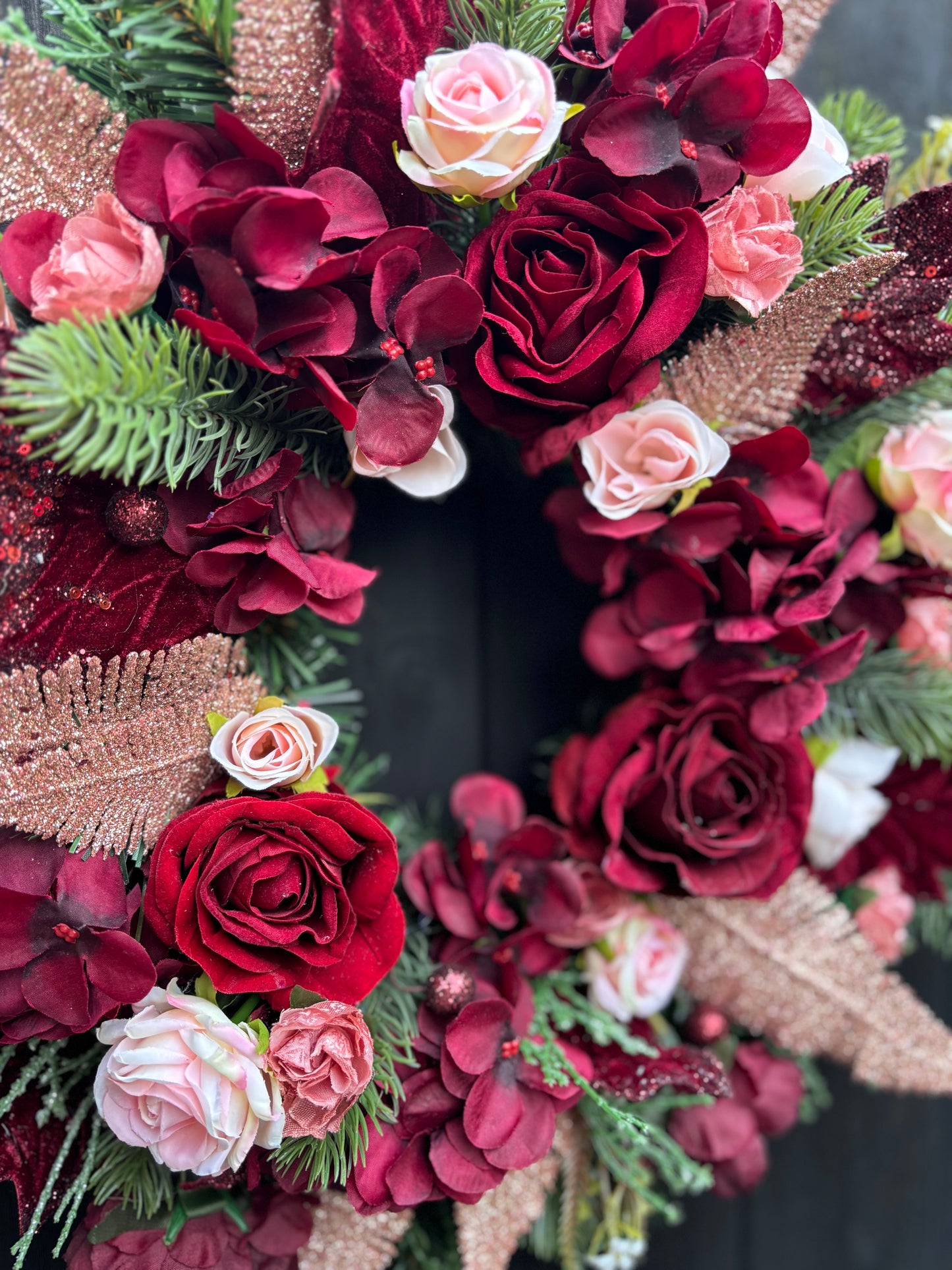 Rosegold Christmas Wreath