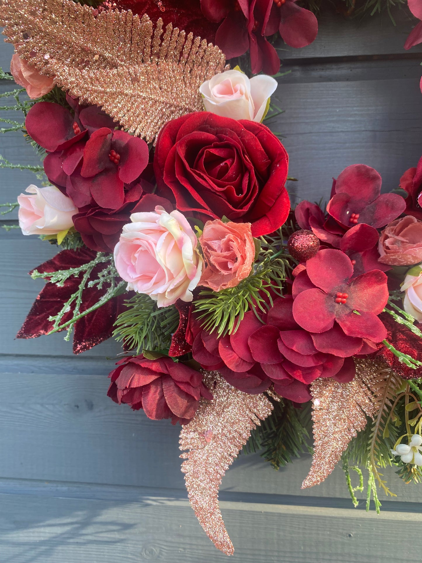 Rosegold Christmas Wreath