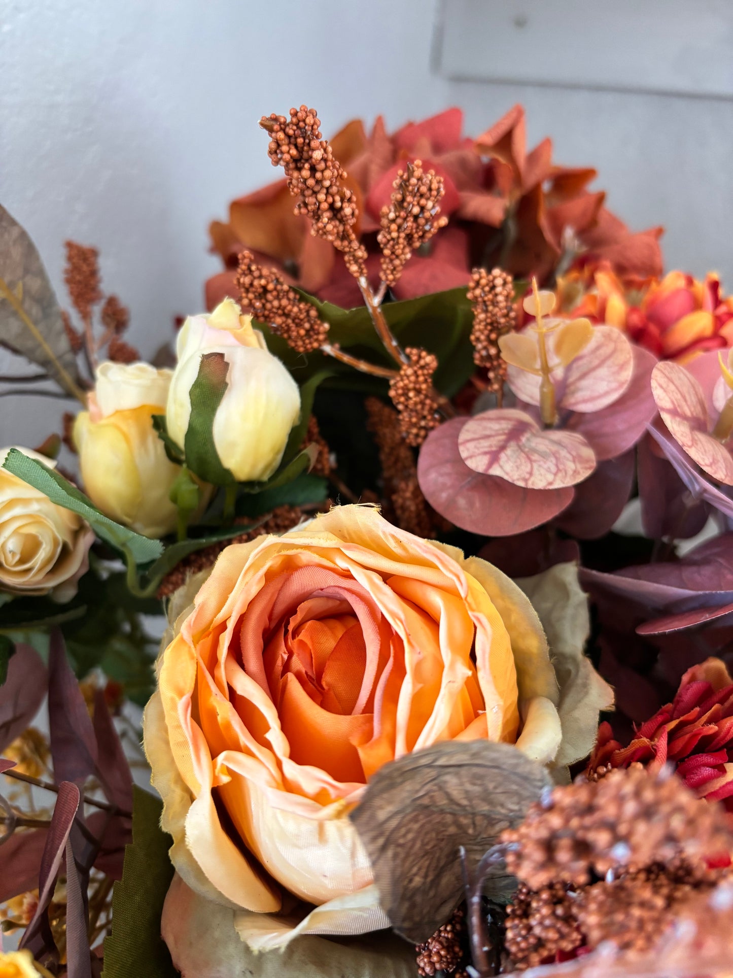 Burnt Orange Faux Bouquet