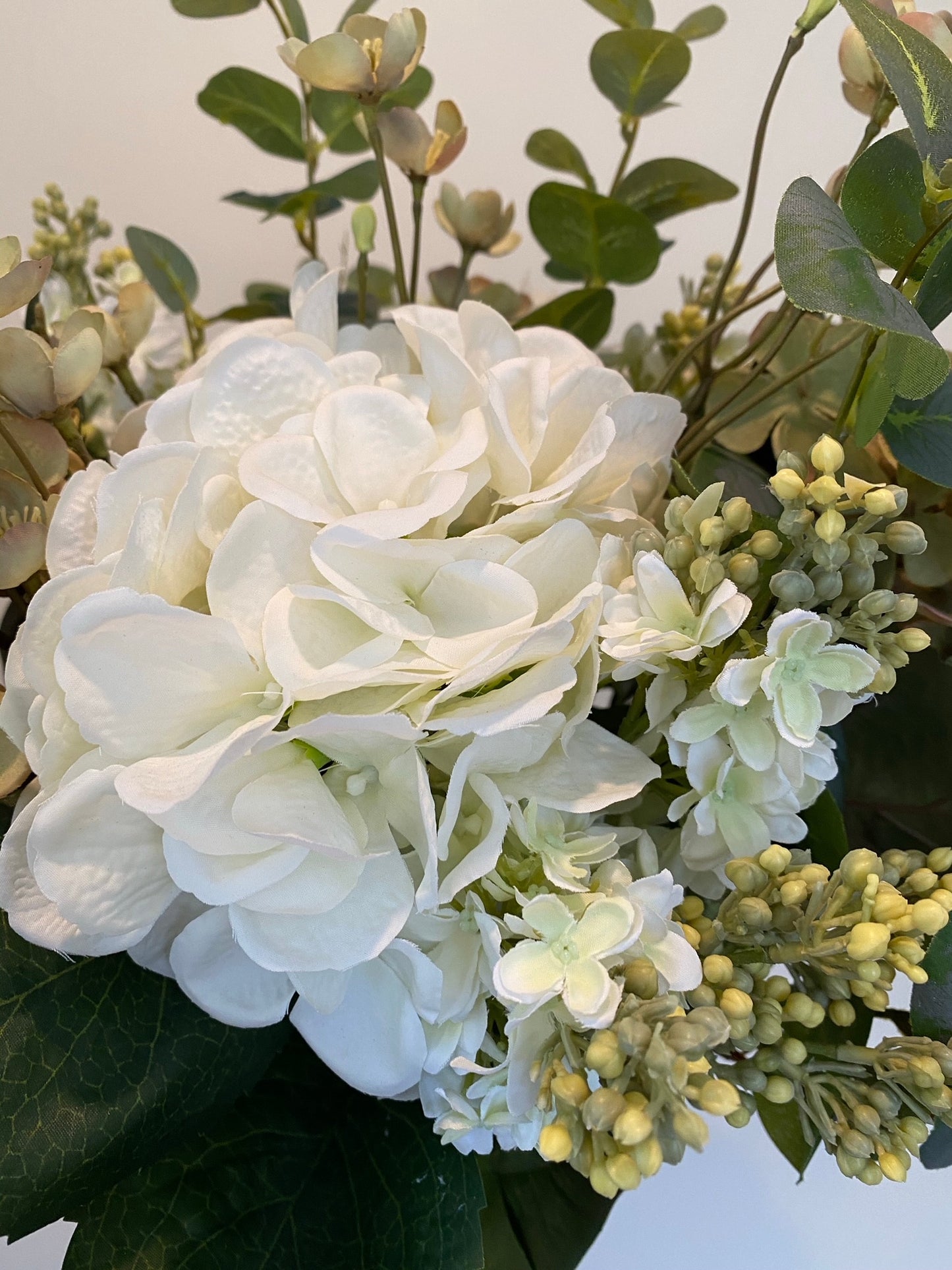 Green & White Hydrangea Bouquet