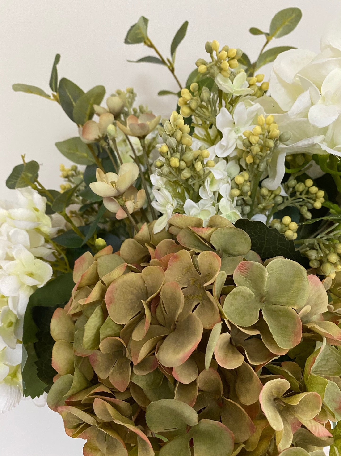 Green & White Hydrangea Bouquet