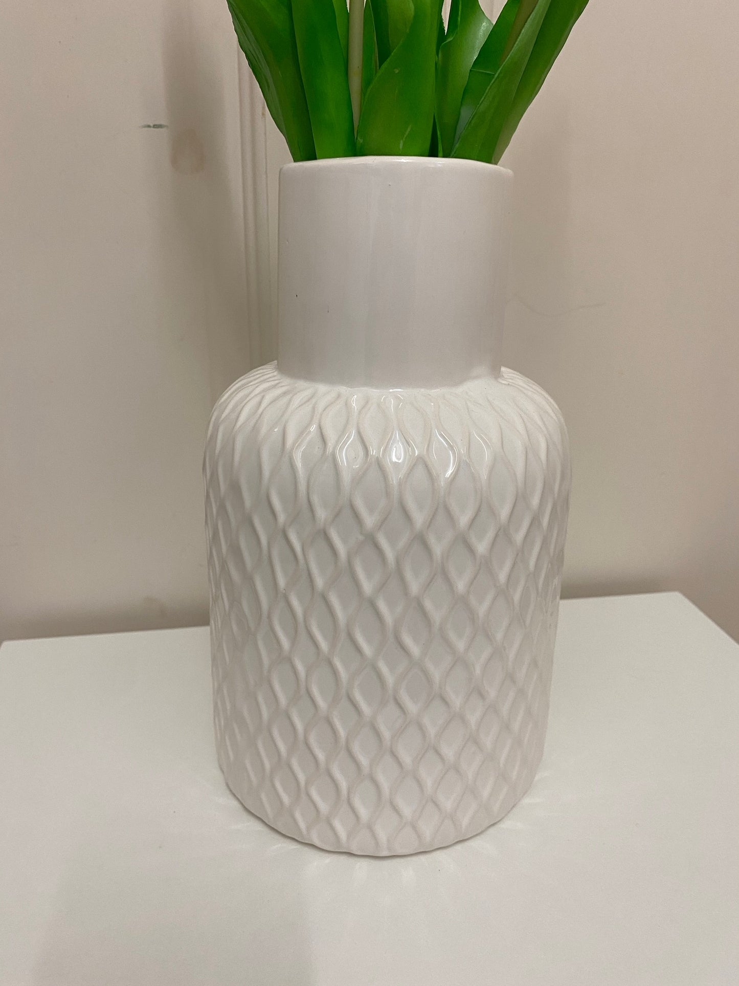 White Ceramic vase